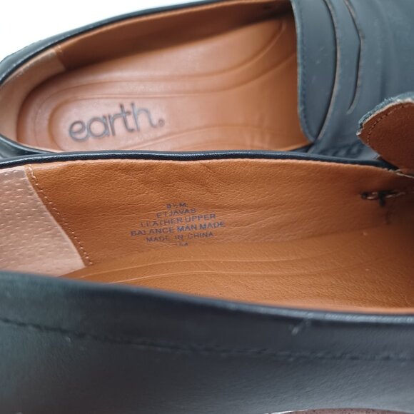 Earth Shoes Javas Black Leather Penny Loafer Preppy Flats Womens Size 6.5 - Picture 10 of 13